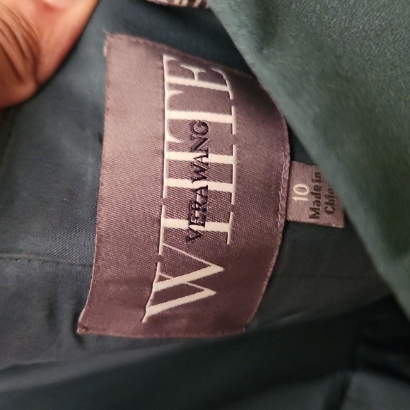 Vera Wang Teal Strapless Wedding Dress - Picture 5 of 5